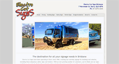 Desktop Screenshot of electrocutsigns.com.au